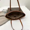 Bolso Tote Estampado Monograma Nuevo Retro Transfronterizo Estilo Europeo y Americano Gran Capacidad Bolso de Hombro para Viajes al Trabajo Venta al por Mayor de Fábrica Bolso para Mujer