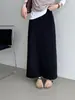 Falda Perezosa Primavera Temprana Casual Estilo Perezoso para Mujer con Cordón Cómoda Larga E6810