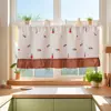 Serie de Cortinas de Café Transfronterizas Estilo Americano Coreano Pequeña Fresca Pastoral Cocina de Campo Lavabo de Baño Bloqueo Decoración
