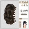 Grampo de cabeça plana trançado placa de cabelo bolsa de cabelo feminino volume de cabelo fofo cabeça de bola superior craniana alta simulação cabelo trançado brácteas