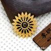 8-2011 Joyería Estilo Antiguo de Cobre DIY Cobre Goteo de Aceite Hecho a Mano Pasador Corona de Cabello Material Accesorios Girasol