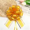 Amazon Transfronteiriça 50 # Bola de Fio de Tinta com Borda Dourada Grande Flor, Decoração de Presente de Natal Festivo Flor Esférica Puxada à Mão