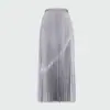 Falda Plisada Hecha a Mano de Miyake, de Alta Gama y Elegante, Versátil Falda Plisada de Línea A de Longitud Media con Cintura Elástica para Mujer