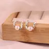 Plateado Nuevo Plata Rota Varios Dos Pendientes Pendientes Diseño de Nicho Pendientes de Alto Temperamento Moda Fábrica Outlet