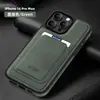 Adequado para Iphone18Promax, Capa de Celular de Couro com Porta-Cartões Magnético, Capa Protetora Anti-Queda Apple 17, Comércio Exterior