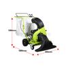 Máquina comunitaria de limpieza de hojas muertas de empuje manual, máquina de succión de hojas de gasolina, equipo de recolección de cáscaras de semillas de melón para césped artificial exterior
