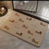 Tapetes de Chão de Linho com Tema de Cachorro para Uso Doméstico, Tapetes de Entrada para Banheiro, Suprimentos do Fabricante Tapetes de Chão Absorventes de Linho de Fácil Cuidado