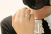 Anillo Abierto de Plata de Ley S925 para Mujer Elegante Simple Calado Estrella de Seis Puntas Anillo Cepillado Joyería Coreana de Plata de Ley Venta al por Mayor