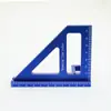 Regla de trazado para carpintería Regla cuadrada Regla angular de 45 grados 90 grados Regla triangular Marcador Marcador Regla de aleación de aluminio