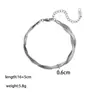 Cadena de eslabones con diseño de cruz de titanio, cadena para clavícula para mujer, joyería de acero de titanio de estilo minimalista moderno