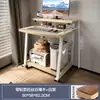 Escritorio de Computadora, Escritorio Pequeño, Mini Mesa Móvil de Estudio para Laptop, Mesa de Noche Simple para Apartamento Pequeño en Dormitorio