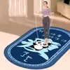 Tapete de Yoga Antiderrapante para Crianças, Uso Doméstico, Tapete Esportivo Espesso para Fitness, Padrão Geométrico, Corda de Pular Antiderrapante, Absorção de Choque, Tapete de Piso com Isolamento Acústico