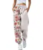 Calça Harem Feminina Estampada Digitalmente em 3D com Duas Cores, Casual Esportiva, com Cordão e Elástico no Tornozelo, Roupas Femininas Outono 2021 Nova