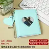 Estilo Minimalista Porta Tarjetas de 3 Pulgadas con Un Bolsillo Álbum de Fotos en Forma de Corazón de Piel Sintética de 3 Pulgadas para Estudiantes para Guardar Tarjetas de Ídolos