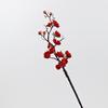 Buquê Artificial de Flor de Ameixeira Vermelha Ramo de Flor de Pêssego Flor Artificial de Plástico Wintersweet Decoração de Casa Interna Flor Flor Artificial Atacado