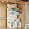 Estante de Mesa para Livros Prateleira de Armazenamento para Mesa de Escritório Rack de Armazenamento de Arquivos para Mesa de Escritório Gabinete em Camadas Multi-camadas para Crianças