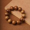 Pulseira de Nanmu Dourado 2.0 Círculo Único Madeira Morta Material Antigo Contas de Buda Aroma Medicinal Nanmu de Folha Pequena Pulseira de Rosário 108