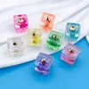 Bloque de resina de 8 colores mixtos, colgante de flor eterna luminosa, accesorio para pulsera, llavero, joyería, accesorios, fabricantes, venta al por mayor