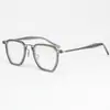 Nuevo Producto Japonés Marco Retro de Titanio Puro Italiano con Material de Acetato Marco Cuadrado Grande de 160 mm Marco para Lentes de Prescripción 5867