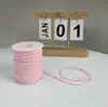 Corda Trançada, Corda de Camurça, Corda de Pele de Veado, Cordão, Corda de Couro de Vaca, Flor para Presente Embalagem Têxtil para Casa, Materiais para Corda de Trança DIY