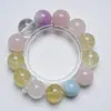 [Segredo do Arco-Íris] Pulseira de Cristal Branco Natural Feminina Mais Fácil de Combinar Rosa Cavalo Água-Marinha Cristal Limão Pulseira Atacado