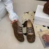 Zapatos Planos Mary Jane con Tira Cruzada y Punta Redonda 2026 para Mujer, Suela Suave, Estilo Delicado, Zapatos Bajos Vintage de Gamuza