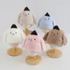 Gorro de punto para niños estilo coreano con orejas de cachorro lindas, gorra de béisbol cálida para otoño e invierno para niños y niñas