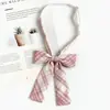 Camisa Rosa con Corbata Estilo Universitario Japonés JK Corbata Lazo Ropa para Niña Accesorios Cuello de Traje de Marinero Flor