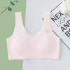 Ropa interior para niñas para el período de desarrollo, Sujetador tipo camiseta para niñas de secundaria sin aros, Fino, Transpirable y Cómodo