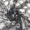 Tela de Vestido con Bronceado de Flor de Planta de Flor Japonesa y Coreana Lentejuela Bordado Estéreo de Rosa