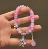 Ins Pulsera de Cristal Tide Sentido del Diseño Nicho Joker Temperamento Pulsera para Mujer Rojo de Internet Pulsera de Mariposa Joyería al por Mayor