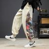 Otoño 2022 Nuevo Estilo Chino Pantalones Casuales de Moda para Hombre Estilo Japonés Retro con Estampado Lateral