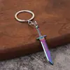 Varorant periférico pilhagem impressão arma bandido m4 impressão garra faca todo - metal modelo chaveiro pingente