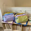 Bolsa de viaje de gran capacidad, bolsa para equipaje de viaje corto, bolsa deportiva para exteriores y senderismo, bolsa de gimnasio unisex con patchwork de colores vibrantes tipo dopamina