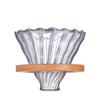 Vendas Diretas da Fábrica Cafeteira de Vidro para Café Coado Manual Funil Listrado Xícara Filtro de Café V60 Filtro Reto Xícara Filtro por Gotejamento