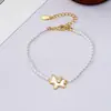 Colgante de Unicornio Minimalista de Lujo con Circonita y Nácar Pulsera de Perlas Shijia Collar Moda de Gama Alta Versátil