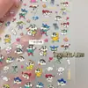 Mismo Personaje de Dibujos Animados del Libro Rojo Pequeño Crayon Shin-Chan Portalápices de Relieve Estéreo Manicura Calcomanía Linda Taza de Agua Uña
