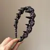 Diadema casual de estilo maduro con estampado de leopardo, estilo retro de Hong Kong, diadema antideslizante con dientes, sensación de alta gama, accesorio para el cabello de estilo coreano para salir
