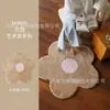 Tapete de Chão Estilo Coreano Estilo Ins Floral Imitação de Caxemira para Casa Quarto Tapete de Cabeceira Sala de Estar Absorvente de Água e Resistente a Manchas Tapete Decorativo
