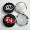 Adequado para Calotas de Roda Modificadas Kia 60mm Capa de Logo de Pneu Prata Preto 030 Base 56mm Clipe
