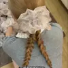 Goma para el pelo fruncida transparente estilo vintage para mujer, accesorio de alta gama para recogidos, modelo nuevo 2026