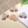 Nova Série de Carros de Desenho Animado Biscoito DIY Acessórios de Resina Creme Capa de Celular Decorativa Acessórios de Cabelo Adesivos de Geladeira