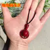Pingente de Cinábrio Natural em Pedra Bruta para Mulheres, Ano de Nascimento, Mantra de Seis Caracteres, Colar de Areia Dourada Roxa de Alto Teor Atacado, Pingente de Bênção