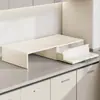 Estante multifuncional para microondas de cocina, extraíble, engrosado, para encimeras del hogar, soporte para cafetera, portavasos, estante de almacenamiento