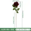 Rosa Simulada Rosa de Bolso Material de Veludo Arranjo de Flores Decorativo Presente de Dia dos Namorados Rosa Única Arranjo de Flores Artificiais