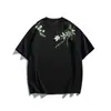 Ropa para Hombre Beijie 2026 Verano Nueva Camiseta de Manga Corta con Bordado Floral para Hombre Tendencia Holgada Cuello Redondo Sudadera Camiseta