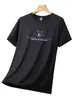 Moda Casual Personalizada Transfronteriza Camisetas de Verano para Hombre de Talla Grande con Estampado de Manga Corta y Media Transpirables Versátiles de Marca de Moda