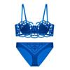 Lencería Sexy de Estilo Francés para Mujer, Sujetador de Encaje Fino Transparente Transpirable, Minimiza Busto Grande, Recoge Senos Laterales, Set de Sujetador