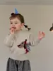 Ropa para Niños 2026 Nuevos Conjuntos de Otoño para Bebés Estilo Coreano Ropa Infantil Conjunto de Suéter de Perrito y Pantalones a Cuadros para Niñas
