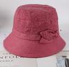 Chapéu de outono e inverno feminino estilo coreano moda bacia chapéu dobrável chapéu de pano chapéu de pescador chapéu de topo pequeno enrolável chapéu de mãe